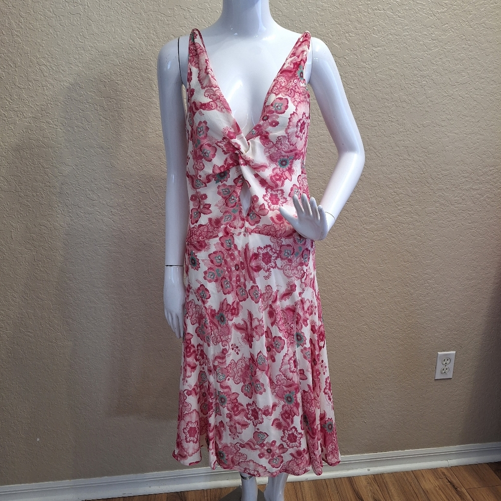 Burberry London Floral Silk Dress